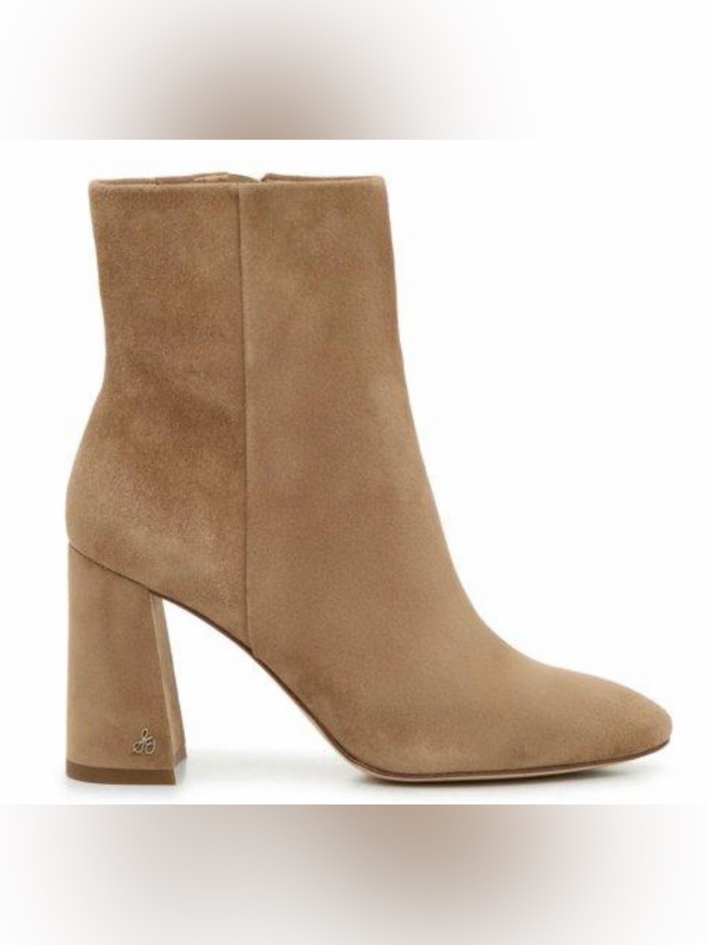 Sam Edelman Roden Taupe Suede Leather Pointed-Toe Ankle Boots Women’s Size 9